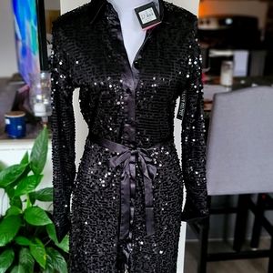Black sequin dress, small, NY&C. Never worn
